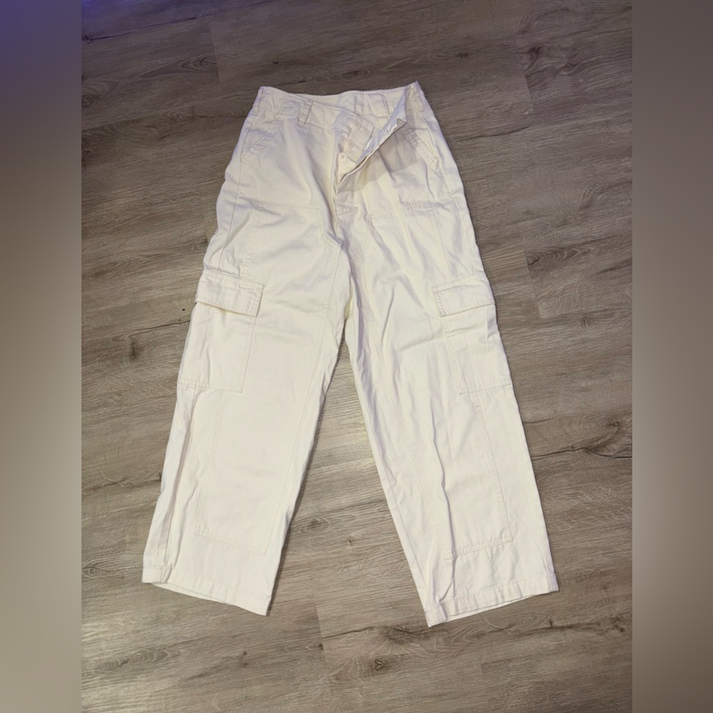 Men's White Cargo Pants